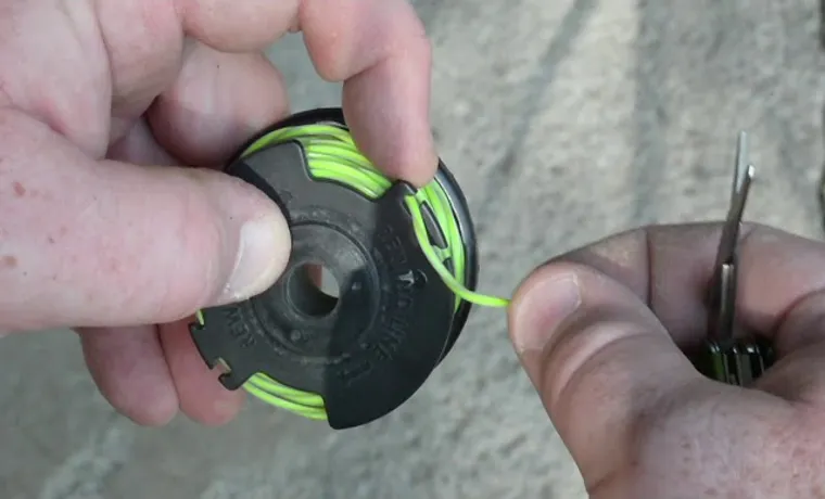 how to put trimmer line on ryobi weed eater