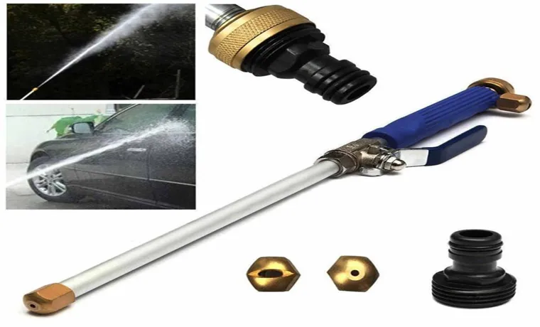 how to remove nozzle from pressure washer wand