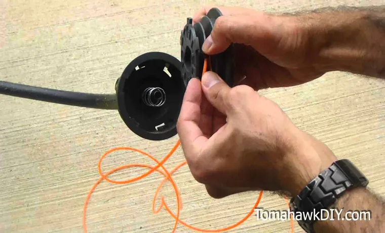 how to replace trimmer line on craftsman weed wacker