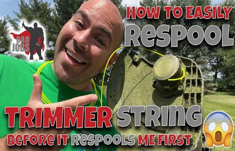 how to respool echo weed trimmer