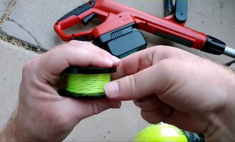 how to restring a black and decker weed trimmer