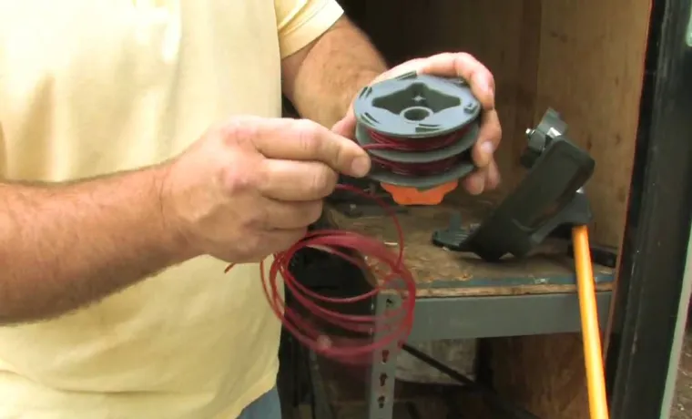 how to restring a ryobi weed trimmer
