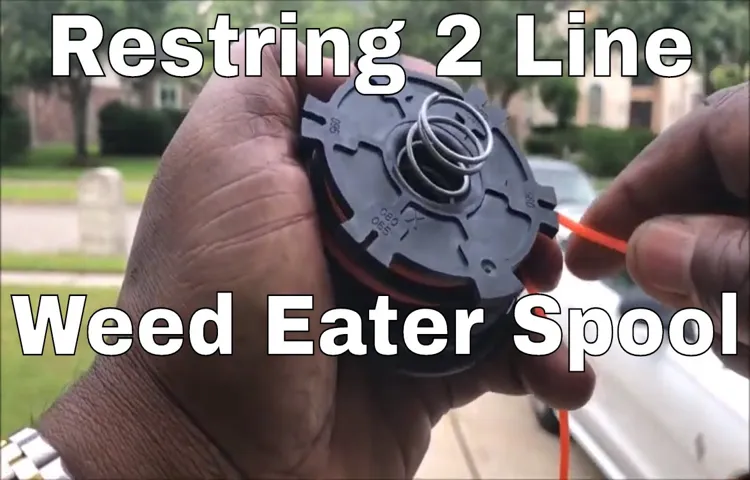 how to restring a weed trimmer spool