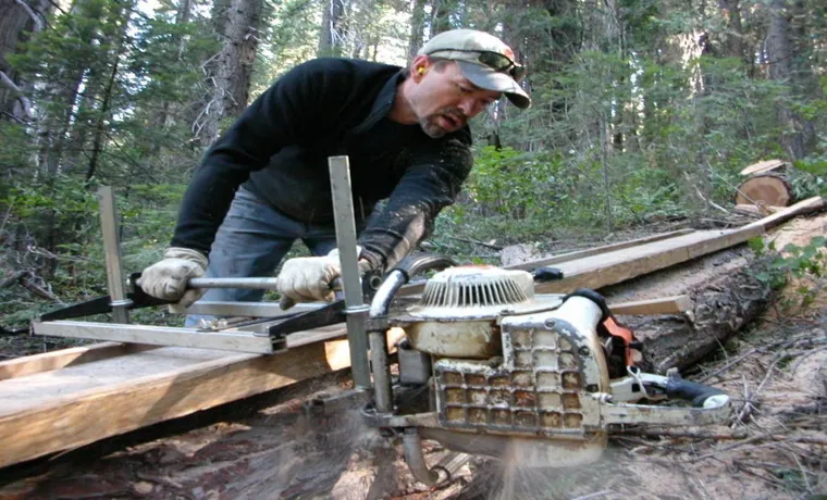 how to run a chainsaw mill