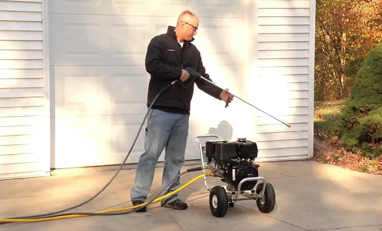 how to start a 875ex pressure washer