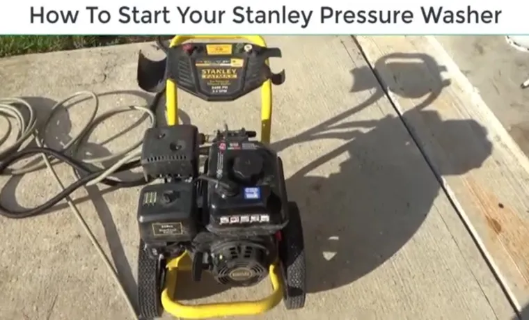 How to Start a 875EX Pressure Washer: A Comprehensive Guide