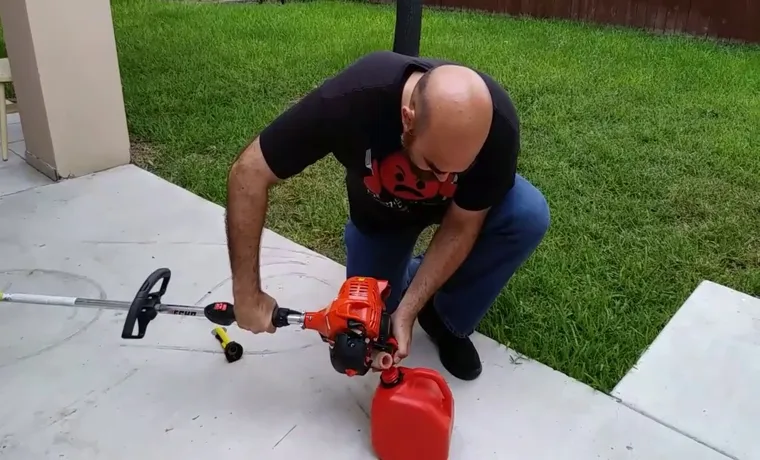 how to start a gas weed trimmer