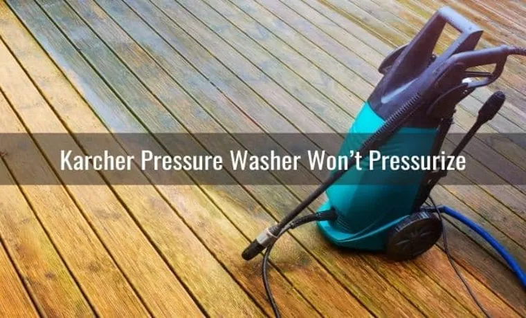 how to start karcher gas pressure washer
