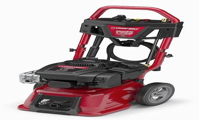 How to Start Troy Bilt 2800 Pressure Washer: A Comprehensive Guide