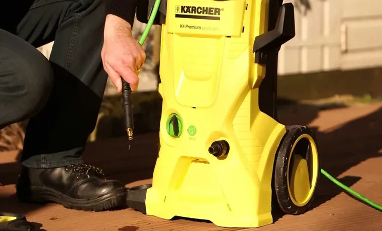 how to turn off karcher pressure washer