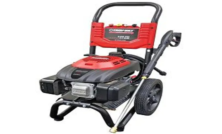 how to turn on troy bilt pressure washer