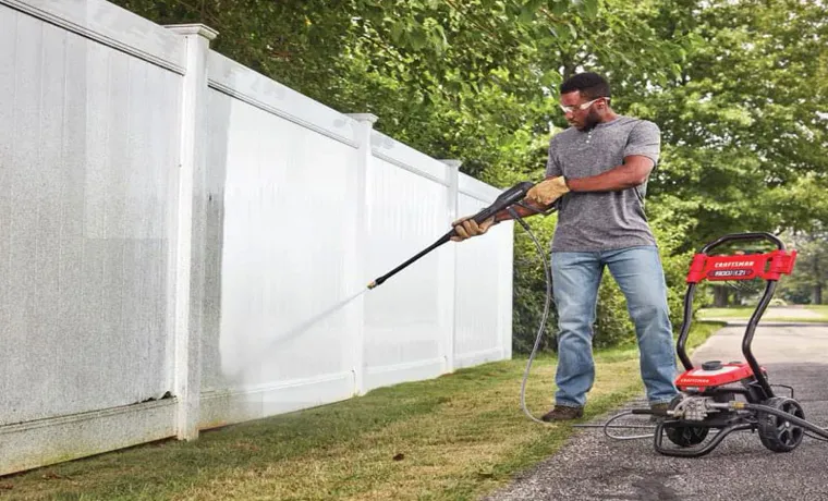 how to use craftsman 1900 psi pressure washer