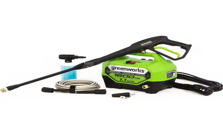 how to use greenworks pressure washer 1800 psi