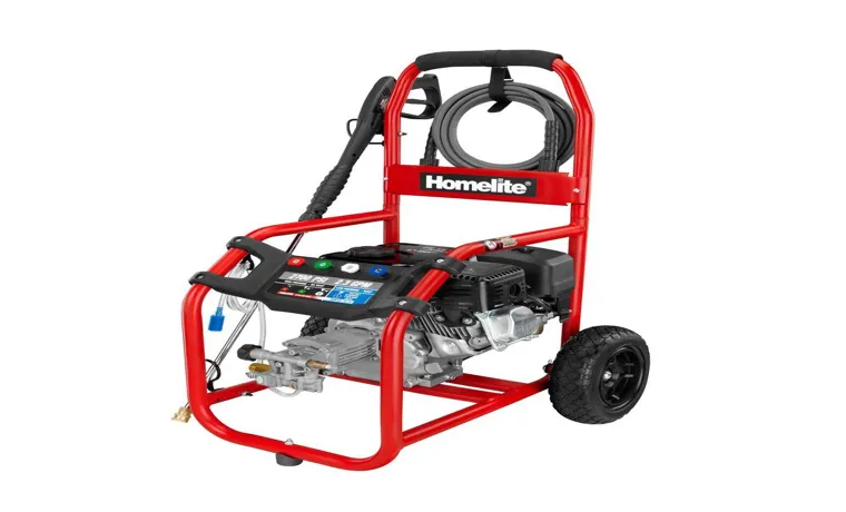 how to use homelite 2700 psi pressure washer