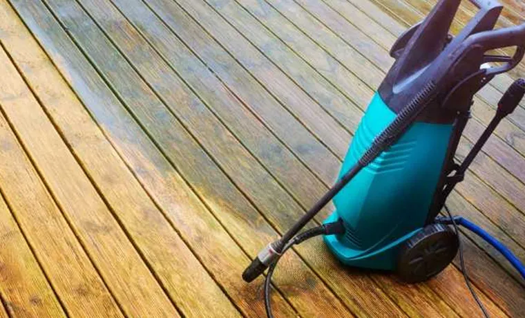 how to use pressure washer to clean deck