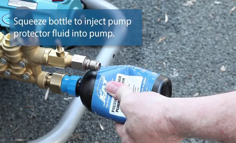 how to use pump protector for pressure washer