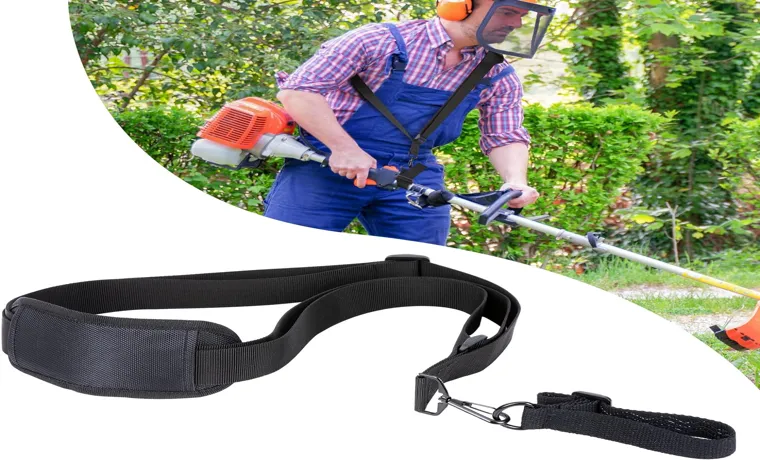 how to use weed trimmer shoulder strap