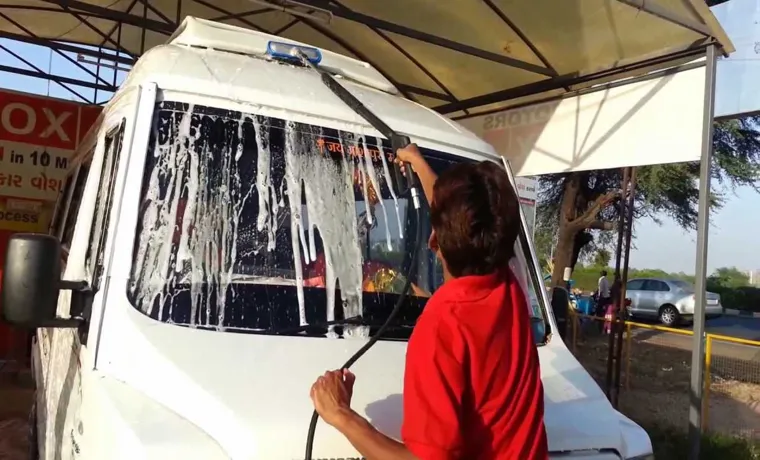 how to wash busses with pressure washer