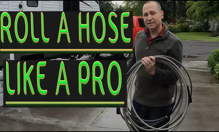 how to wrap pressure washer hose