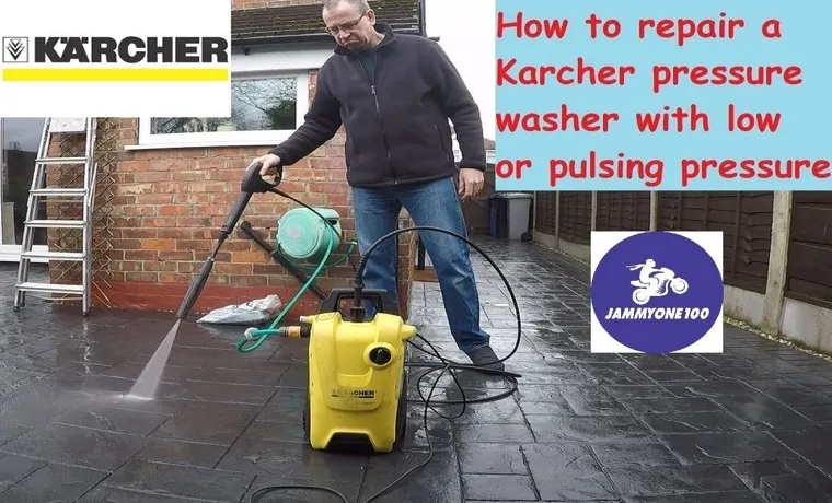 pressure washer surges when spraying