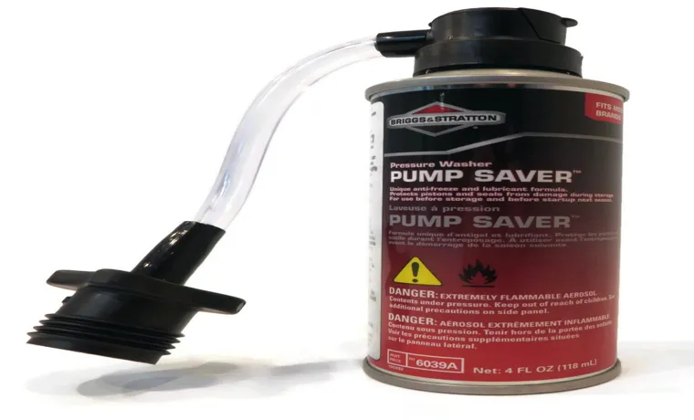 what is pump saver for pressure washer