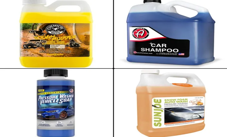 what soap to wash car with pressure washer