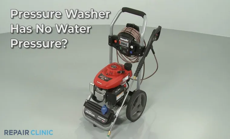 why power washer has no pressure