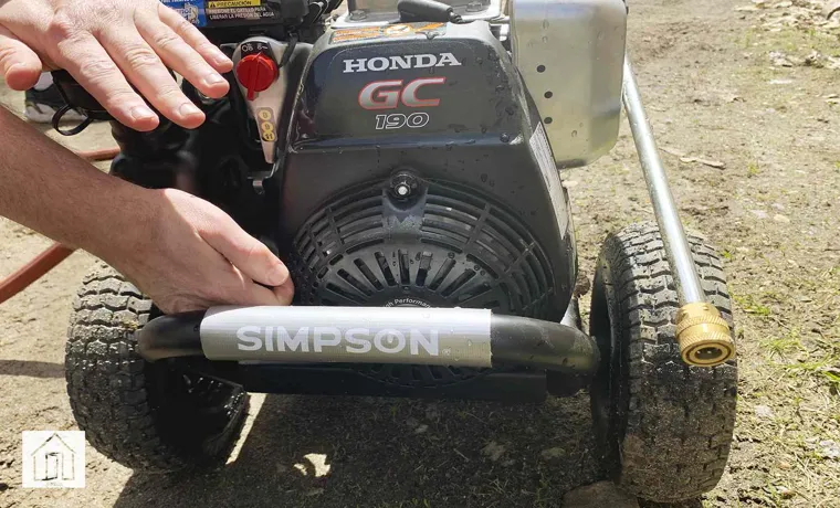 how to change oil in simpson pressure washer