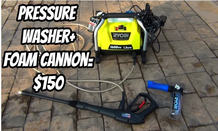 how to use foam pressure washer