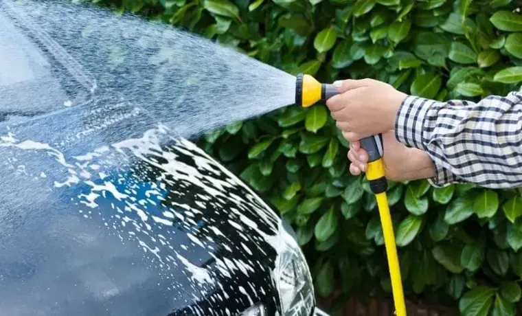 can i wash my car with garden hose