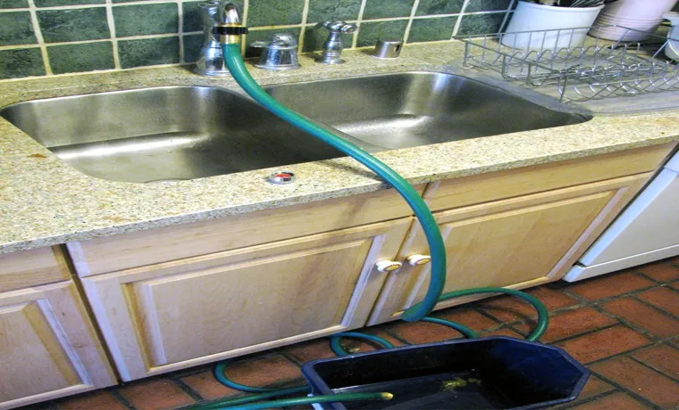 can you attach a garden hose to the kitchen sink