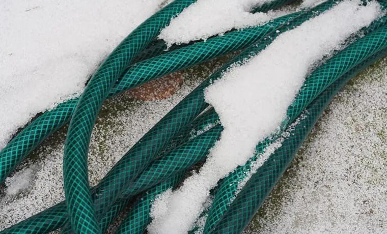 can you leave a garden hose out all winter