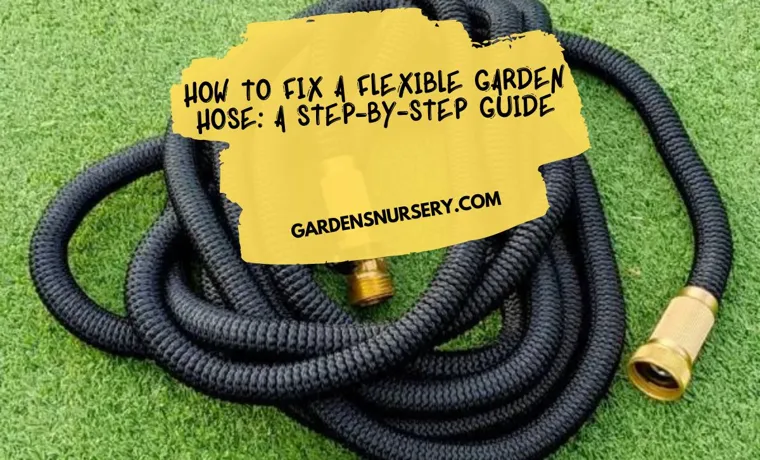 can you repair a flex garden hose