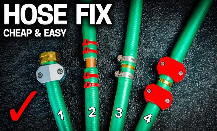 can you repair a garden hose