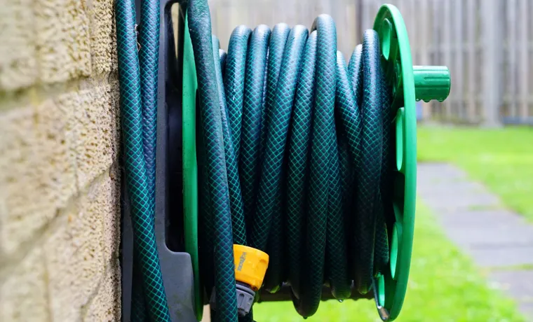 can you store garden hose outside in winter
