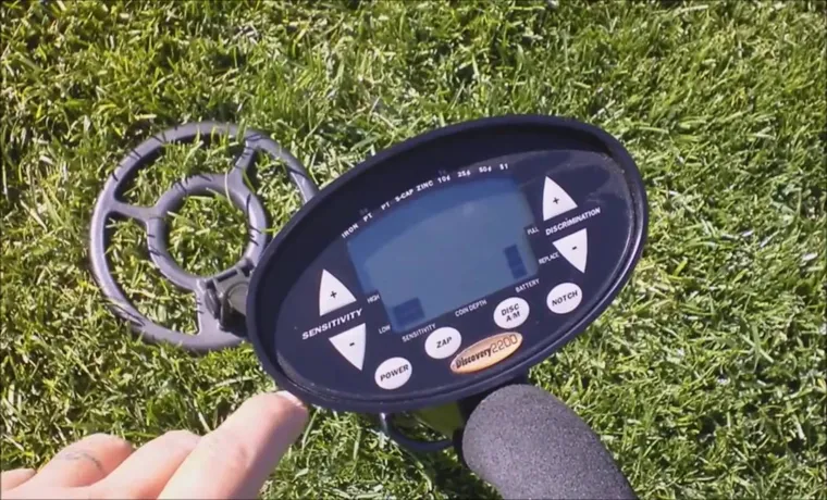 discovery 2200 metal detector how to use