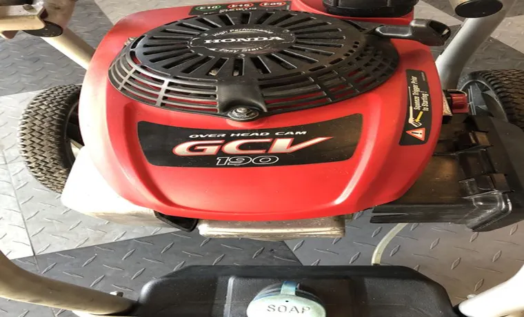 honda pressure washer gcv190 how to remove idler