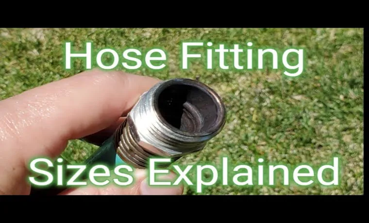 how big is a standard garden hose fitting