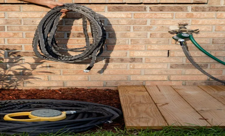 how high to mount garden hose