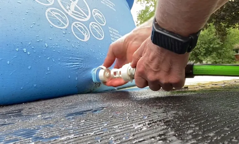 how long to drain pool with garden hose