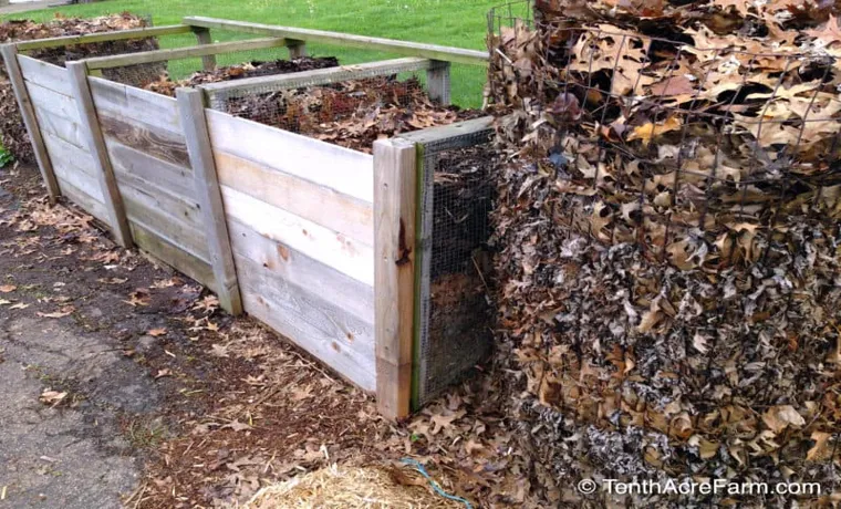 how tall should a compost bin be