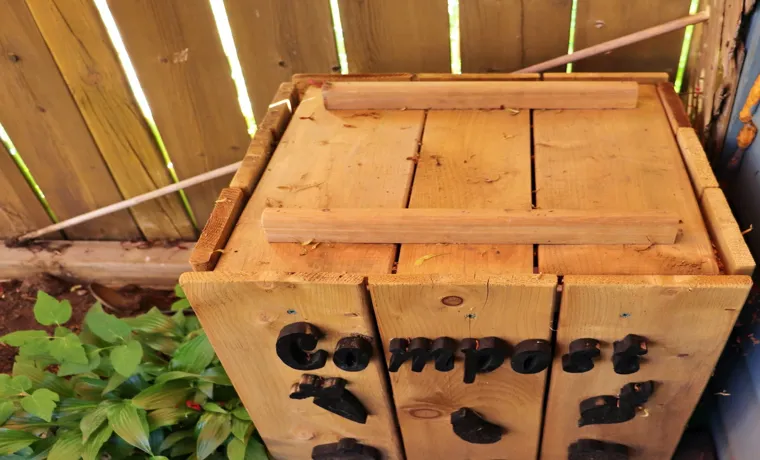 how to build a wooden compost bin