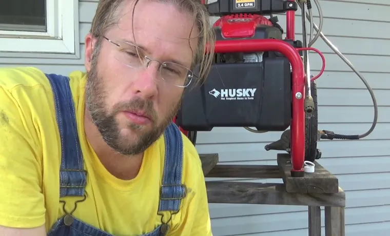 how to change oil in husky pressure washer