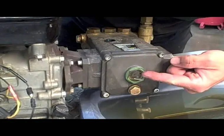 how to change oil on a pressure washer