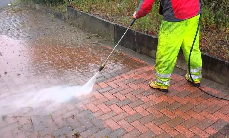 how to clean brick pavers with pressure washer