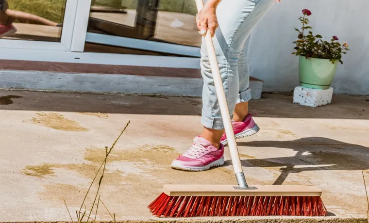 how to clean patio tiles without pressure washer