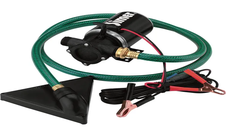 how to connect a garden hose to a sump pump