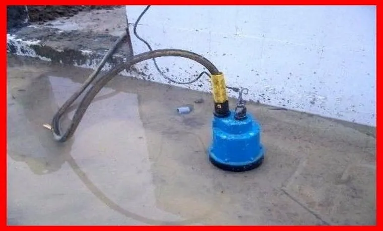 how to connect a garden hose to a sump pump