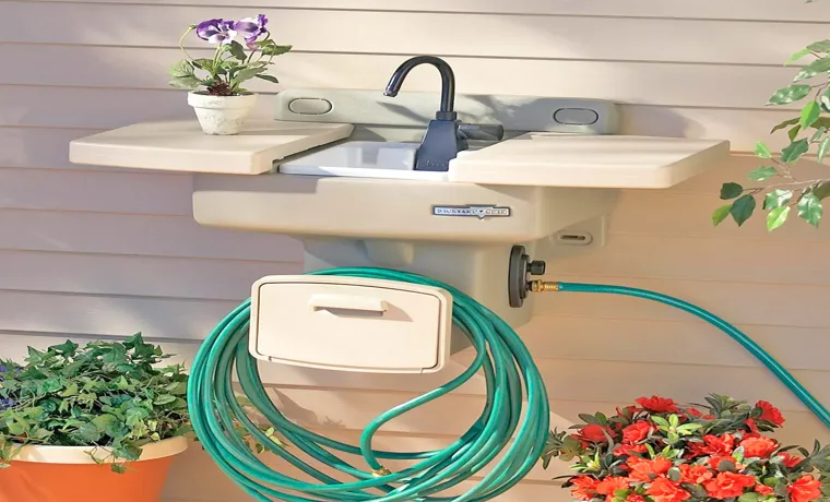 how to connect a garden hose to an outdoor sink
