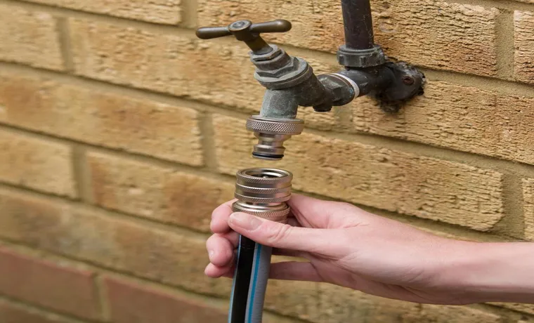 how to connect a garden hose to the tap